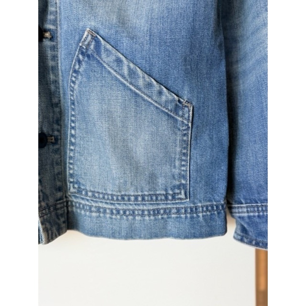 Madewell Chore Coat Women's XS Denim Workwear Jacket Blue Cotton Utility - Picture 5 of 9